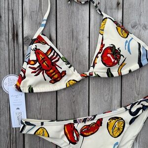 Lobster Bikini Set by Vacancy NWT
